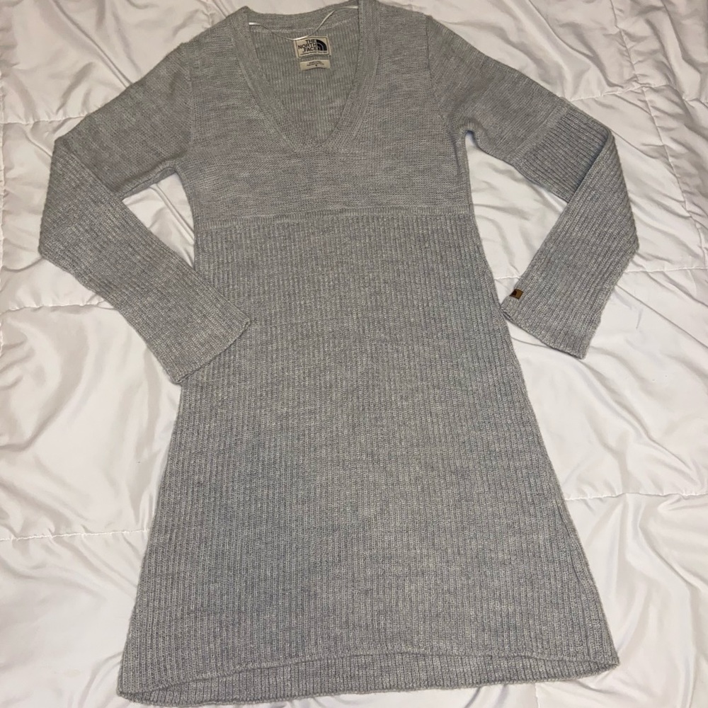 The North Face Saguaro Sweater Dress Small Alpaca Wool Blend